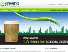 Tablet Screenshot of greenoproducts.com